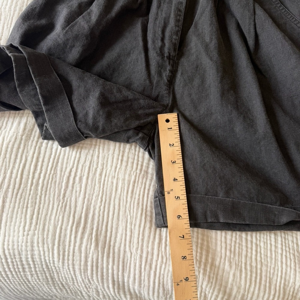 VTG Foret De Framboise Women Washed Black Romper Cotton Blend (M) Utility Grunge - Picture 5 of 7